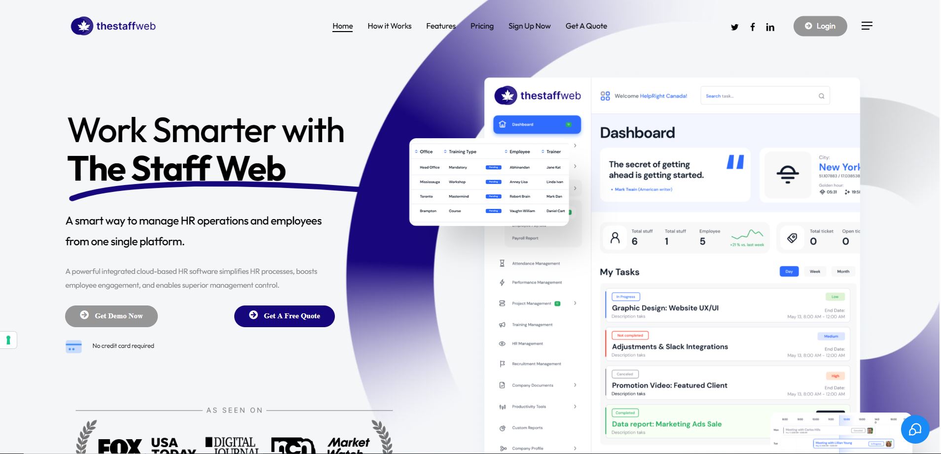 The Staff Web — Matrix Digital project